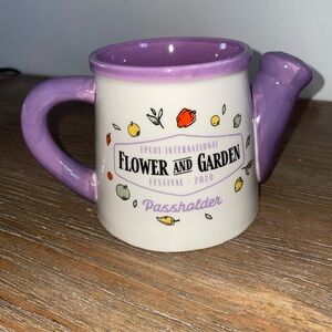 Disney Purple and Cream Epcot Flower and Garden Festival Mug